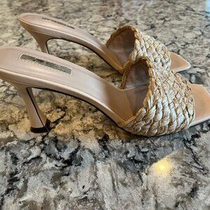 London Rag Women's NY Tour Braided Strap Heel Sandals